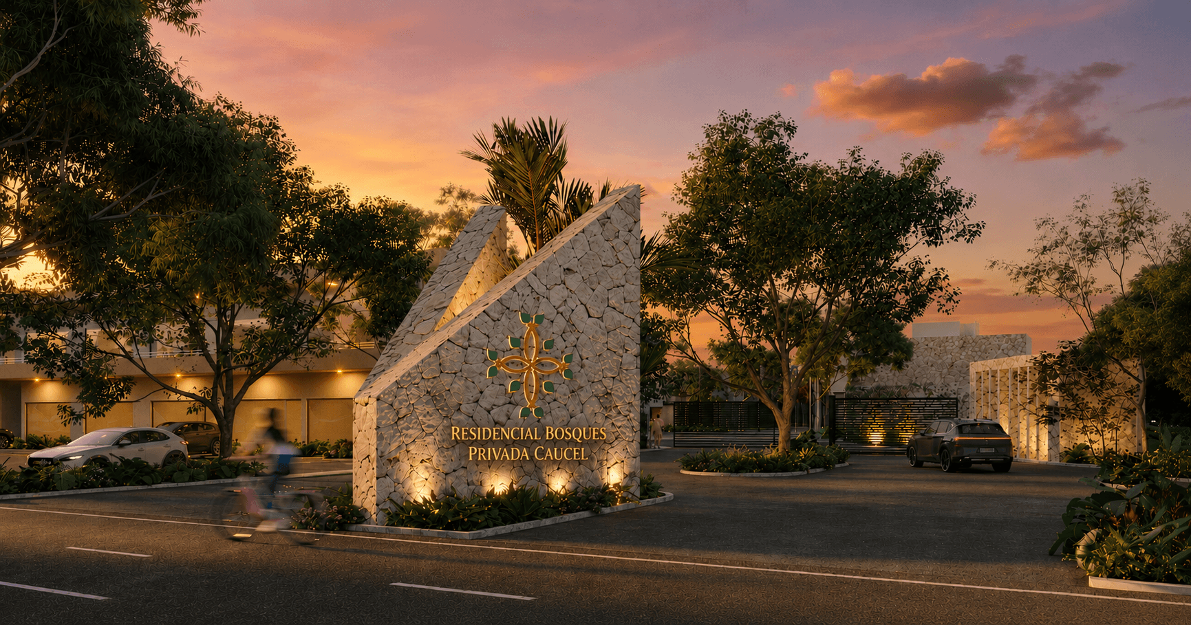Entrada Residencial Bosques Privada Caucel